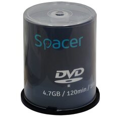 SPACER' DVD-R 4,7GB, non-printable, pachet 100 discuri