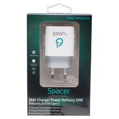 Incarcator Spacer de la retea fast charging 2xUSB