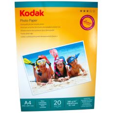 Hartie foto Kodak Glossy A4, 180 g/mp, 20 coli
