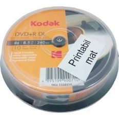 Blu-Ray Kodak full printabil mat, 8.5GB, 8x, cake box 10 discuri